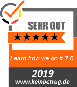Bewertung 5 Sterne learn how we do it Kein Betrug